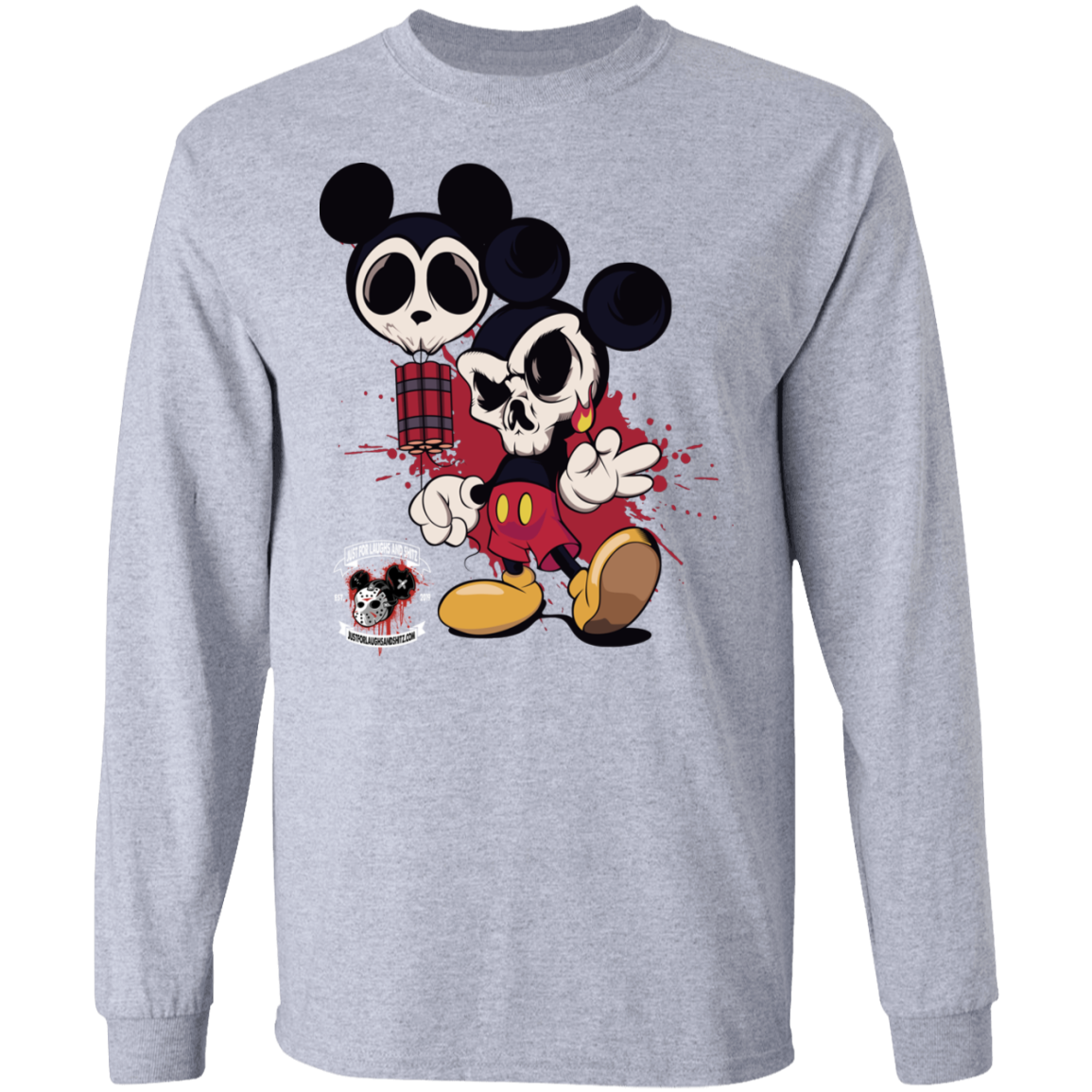 "MICKEY GO BOOM" LS Ultra Cotton T-Shirt