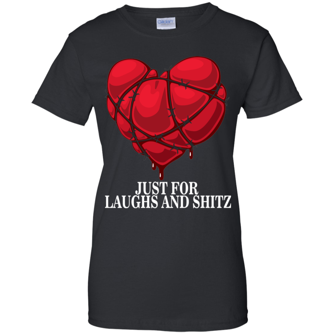 "MY BLOODY HEART Ladies' 100% Cotton T-Shirt