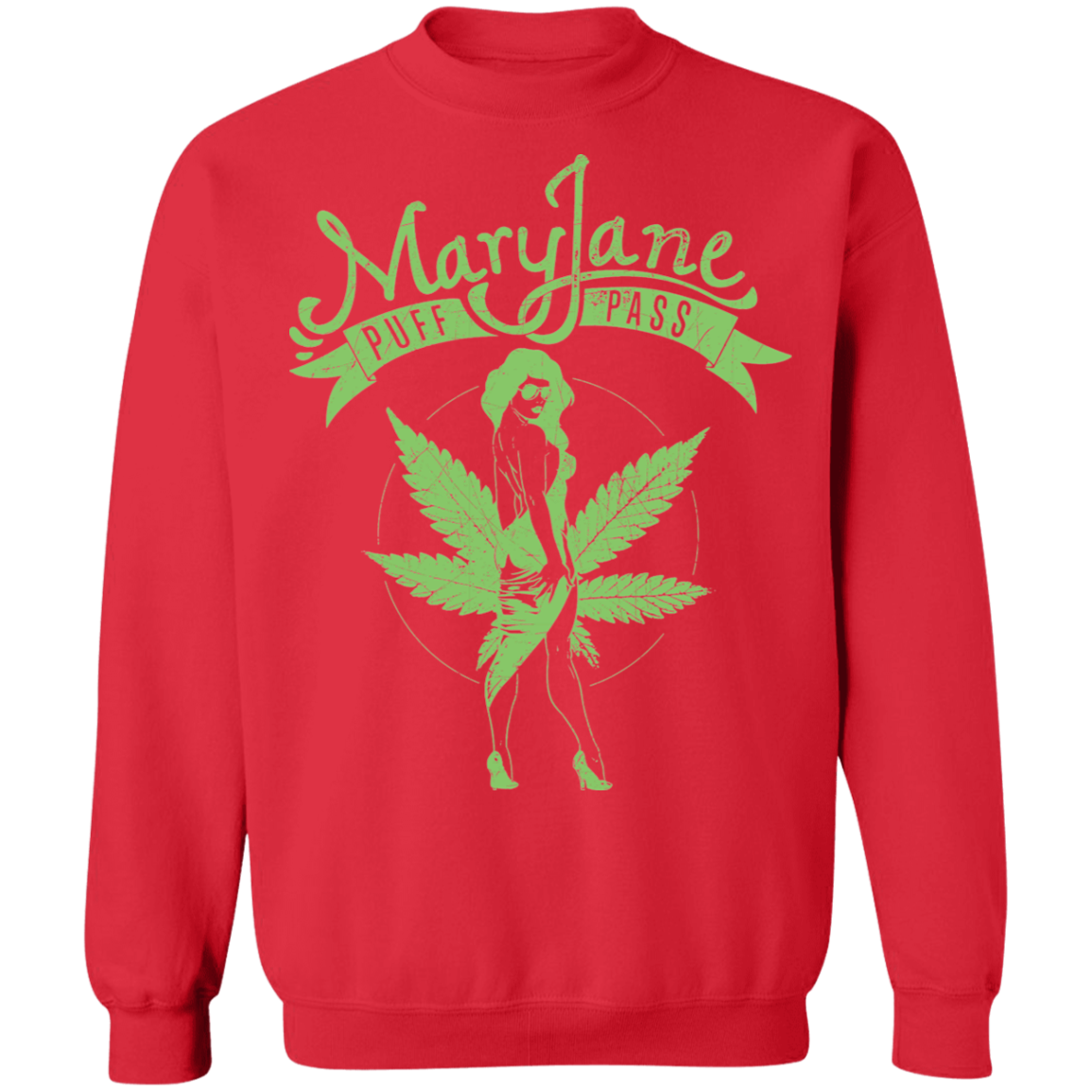 "MARY JANE" Crewneck Pullover Sweatshirt  8 oz.