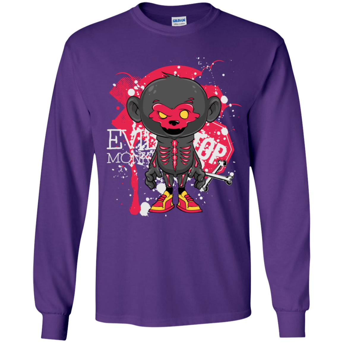 "EVIL MONKEY" Youth LS T-Shirt