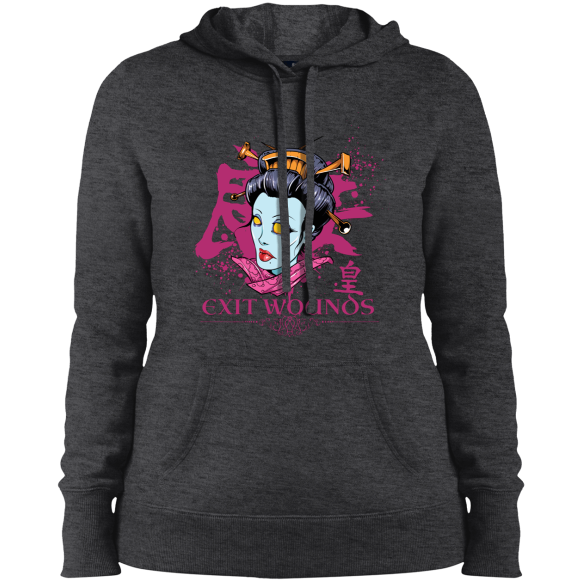 "EXIT WOUNDS" Ladies' Pullover Hooded Sweatshirt