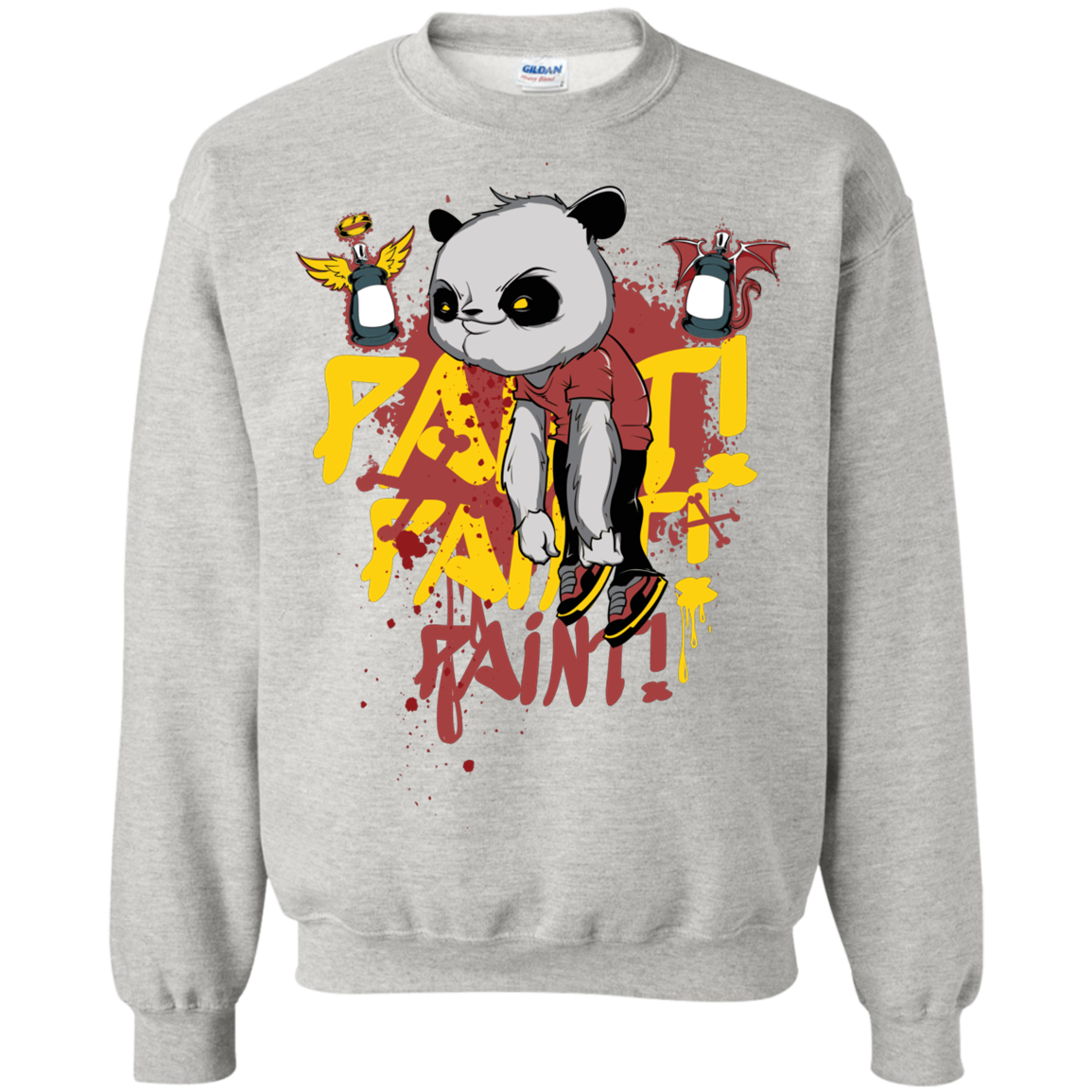 "PAINT PAINT PAINT" Crewneck Pullover Sweatshirt  8 oz.