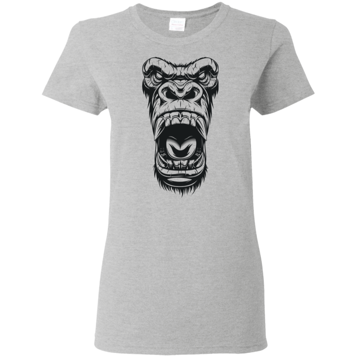 "GORILLA FACE" Ladies' 5.3 oz. T-Shirt