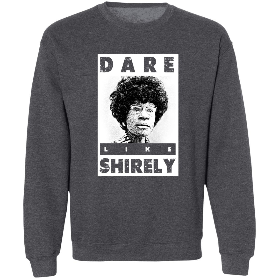 "LIKE SHIRELY" Crewneck Pullover Sweatshirt