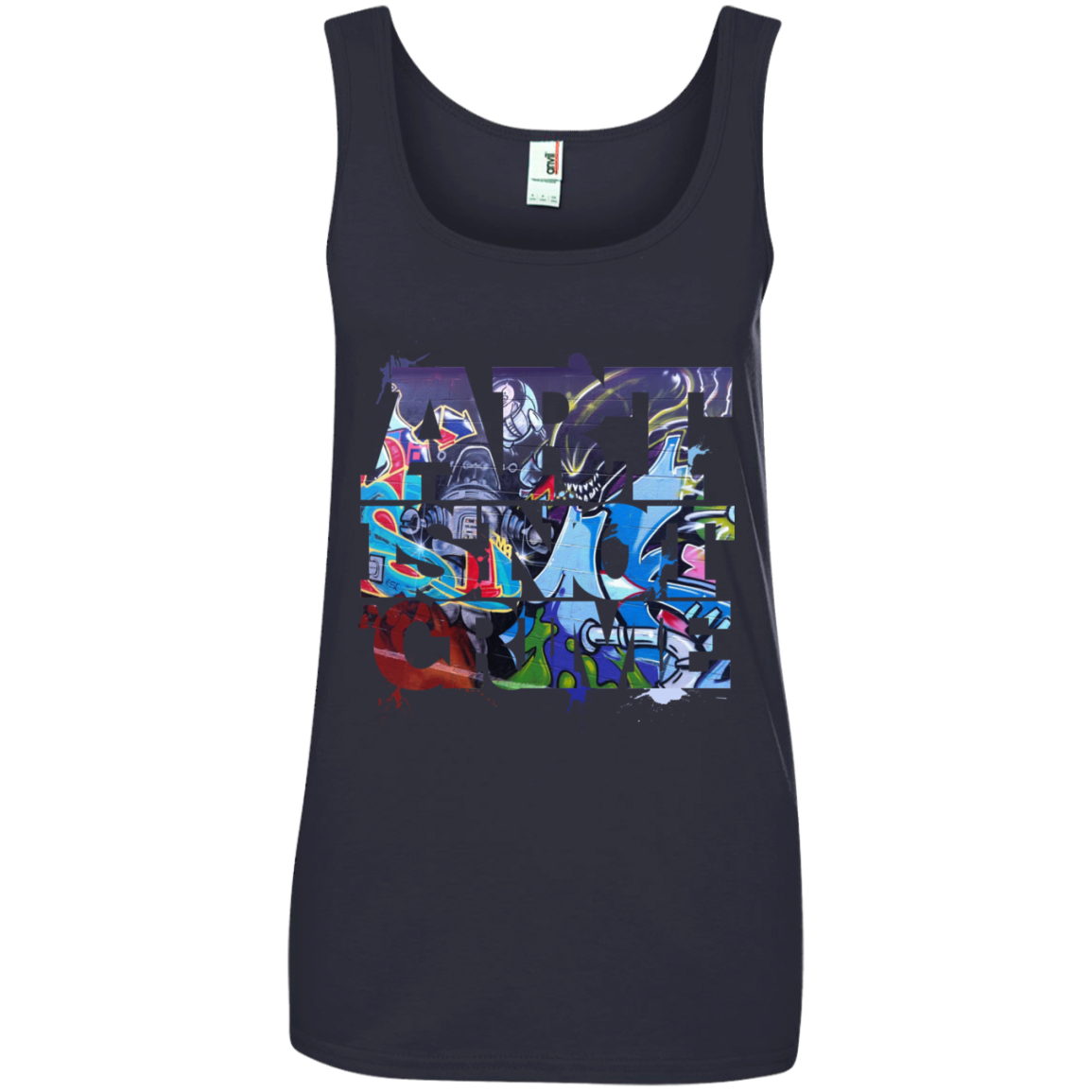 "NOT A CRIME" Ladies' 100% Ringspun Cotton Tank Top