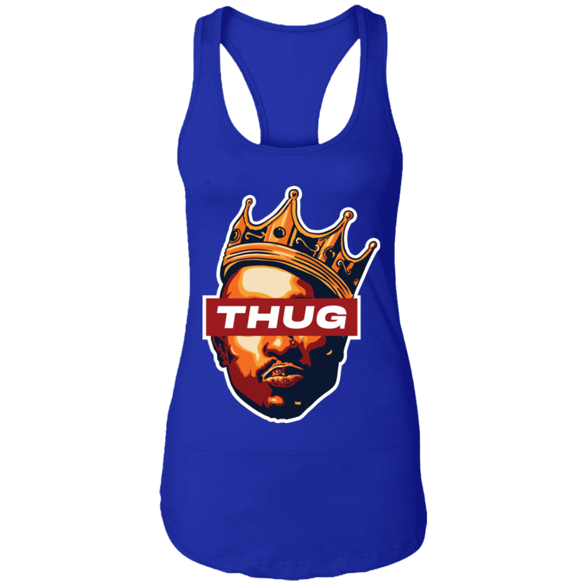 "THUG" Ladies Ideal Racerback Tank