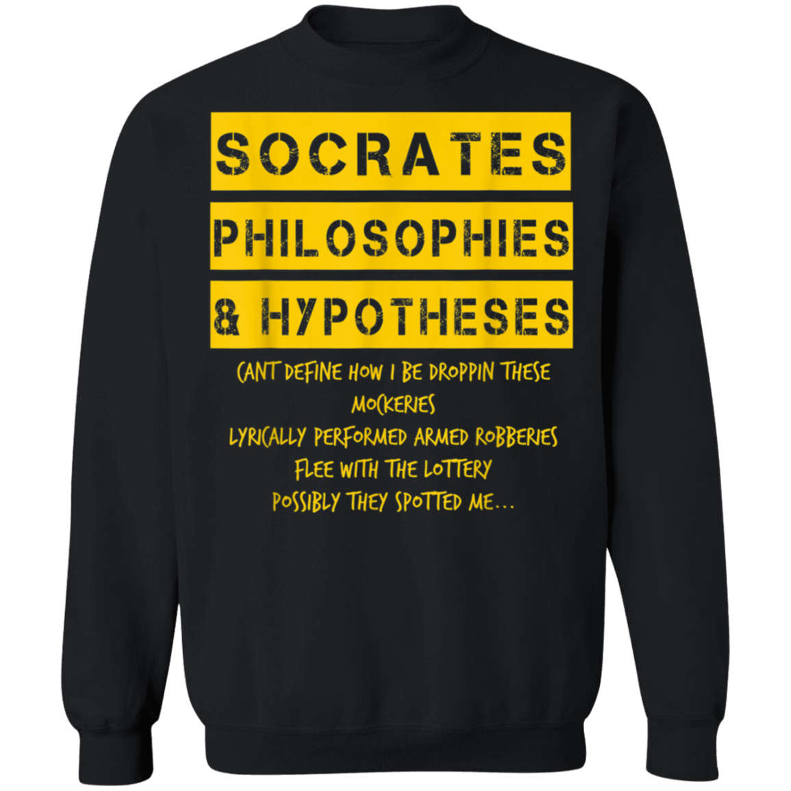 "SOCRATES" Crewneck Pullover Sweatshirt