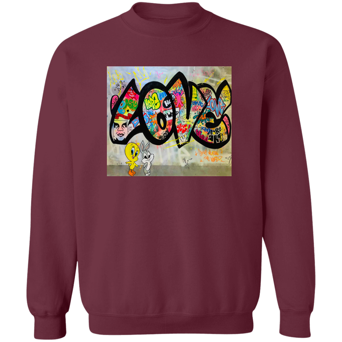 "LOVE" Crewneck Pullover Sweatshirt