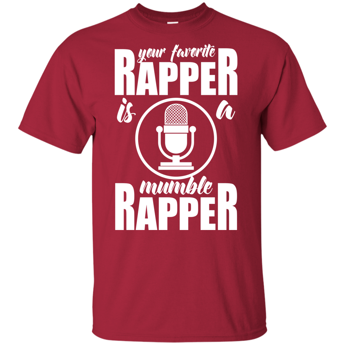 "YOUR FAVORITE RAPPER" Youth Ultra Cotton T-Shirt in white print