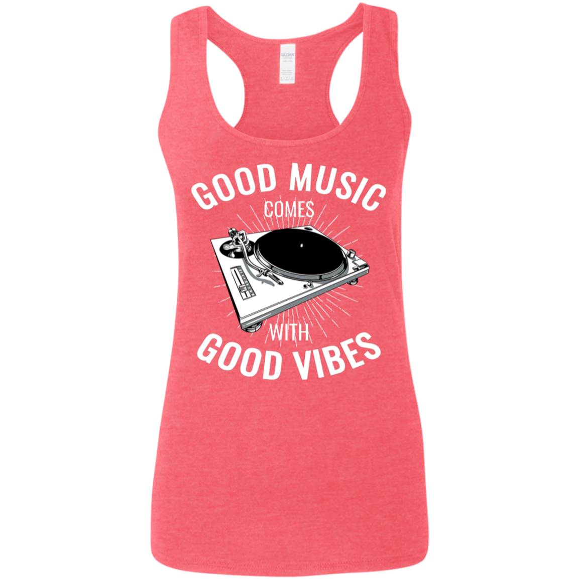 "GOOD VIBES" Ladies' Softstyle Racerback Tank