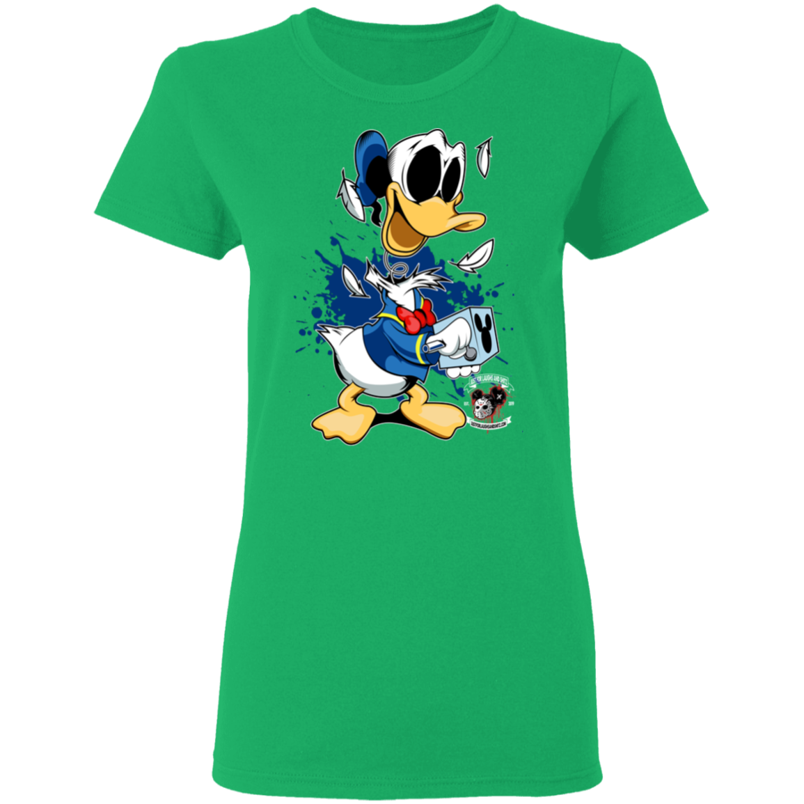 "DONALD IN A BOX" Ladies' 5.3 oz. T-Shirt