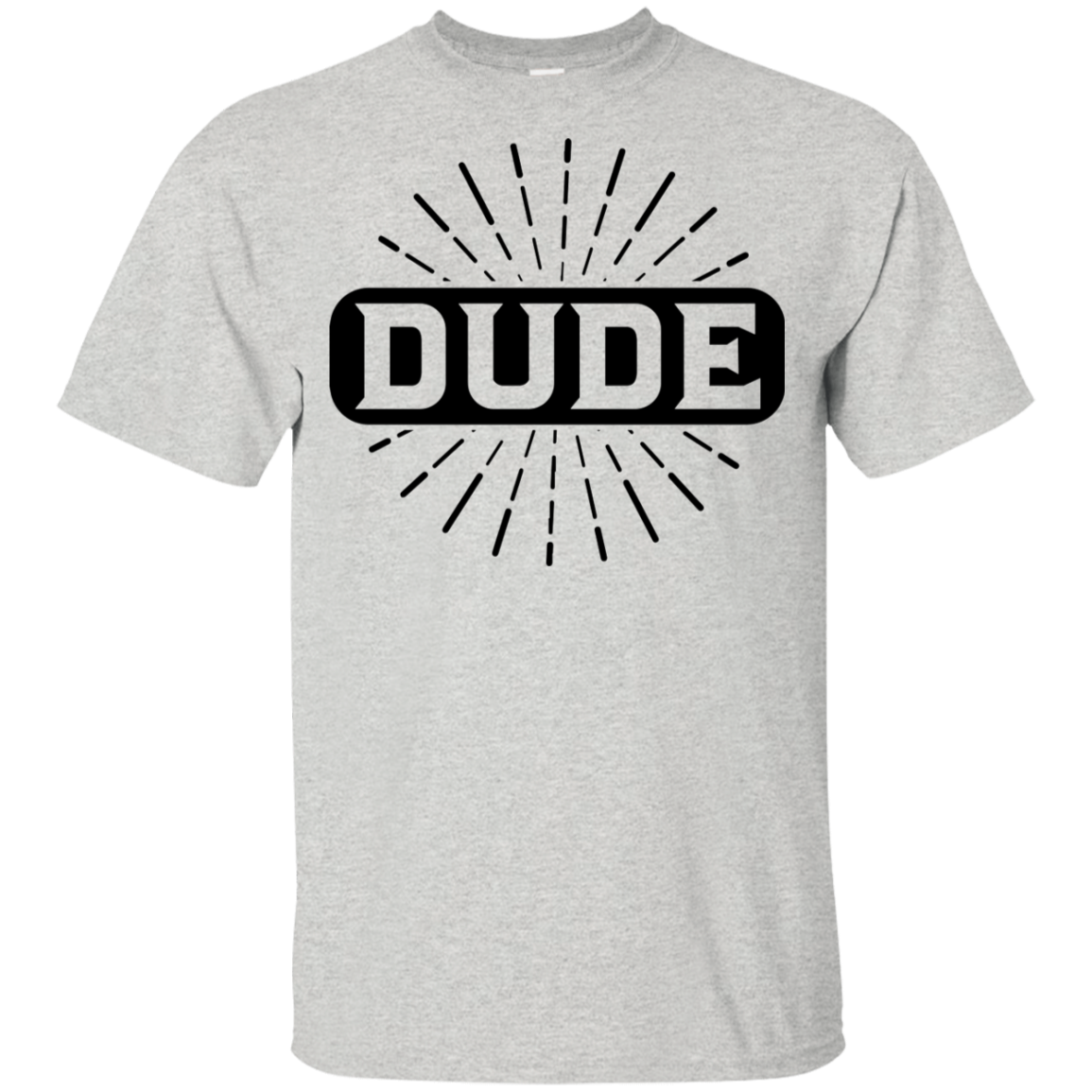 "DUDE" Youth Ultra Cotton T-Shirt in black print