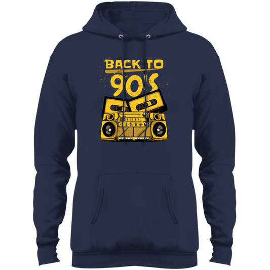 "BACK TO 90'S" Core Fleece Pullover Hoodie