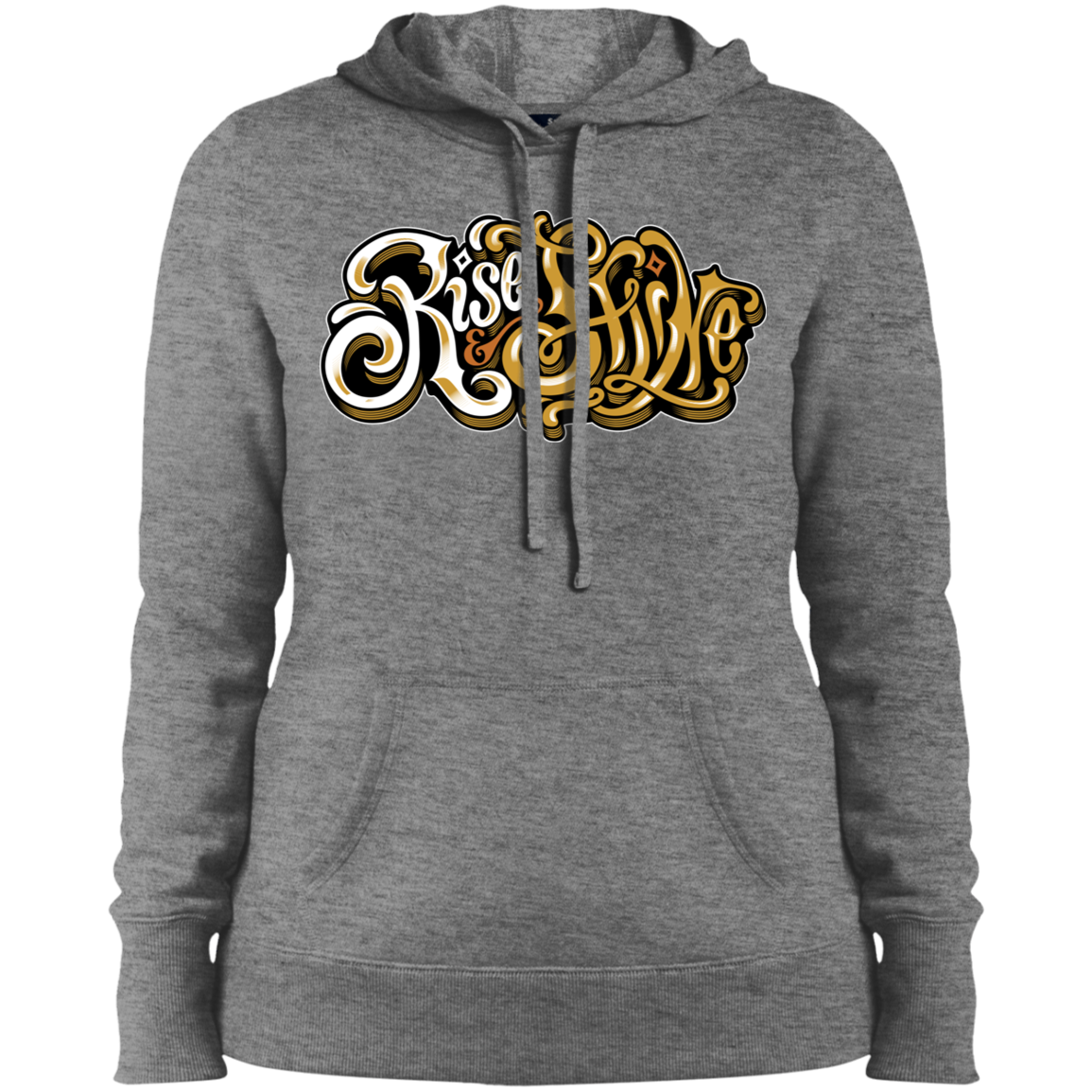 "RISE AND SHINE" Ladies' Pullover Hooded Sweatshirt