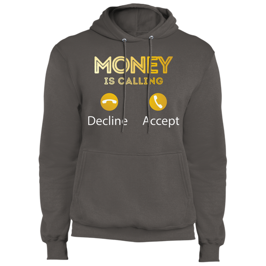 "MONEY IS CALLING" Core Fleece Pullover Hoodie