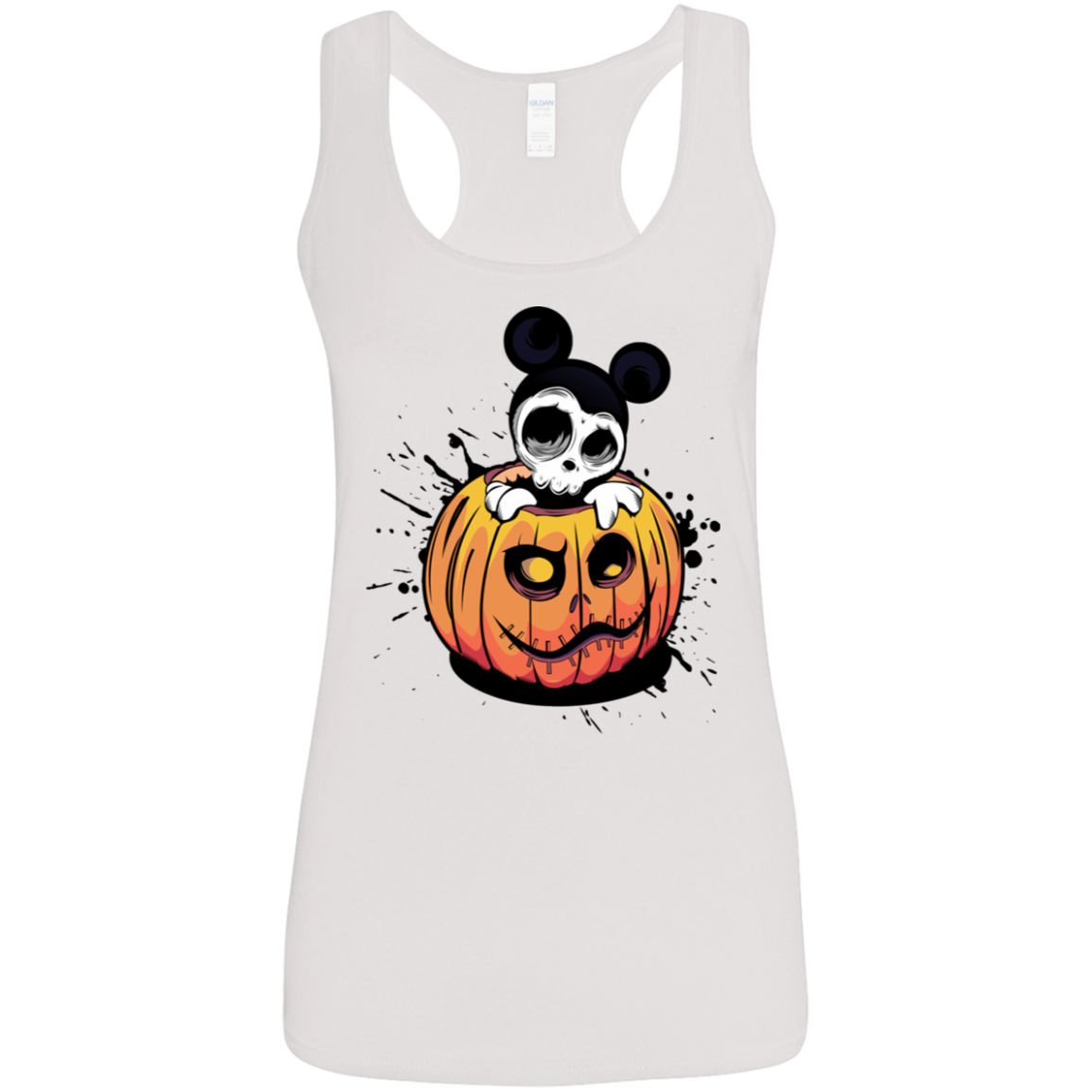 "HALLOWEEN MICKEY" Ladies' Softstyle Racerback Tank