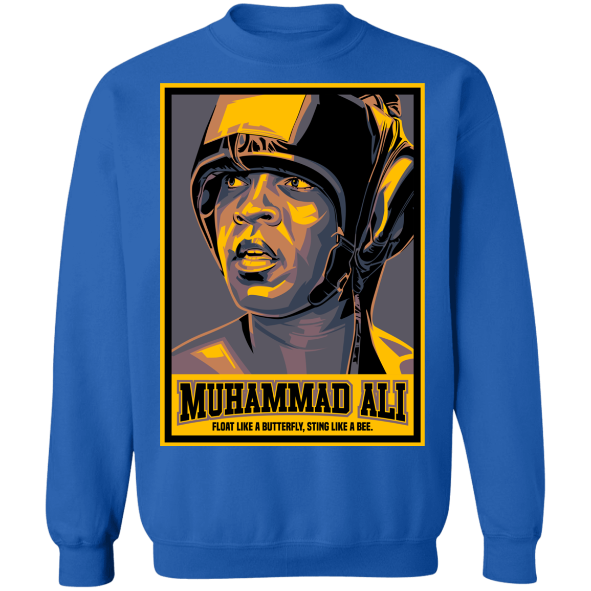 "FLOAT LIKE A BUTTERFLY" Crewneck Pullover Sweatshirt  8 oz.