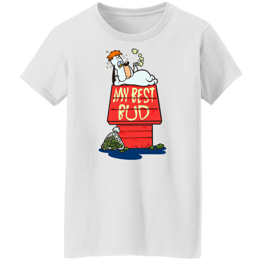"MY BEST BUD" Ladies' 5.3 oz. T-Shirt