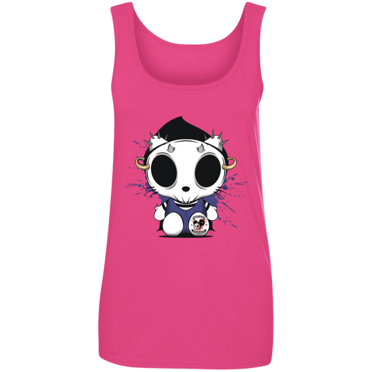 "KITTY SKULL" Ladies' 100% Ringspun Cotton Tank Top