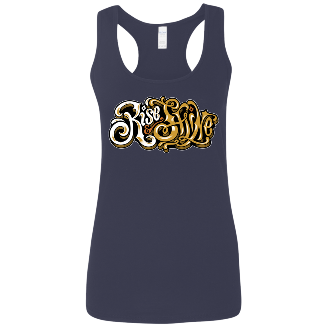 "RISE AND SHINE" Ladies' Softstyle Racerback Tank