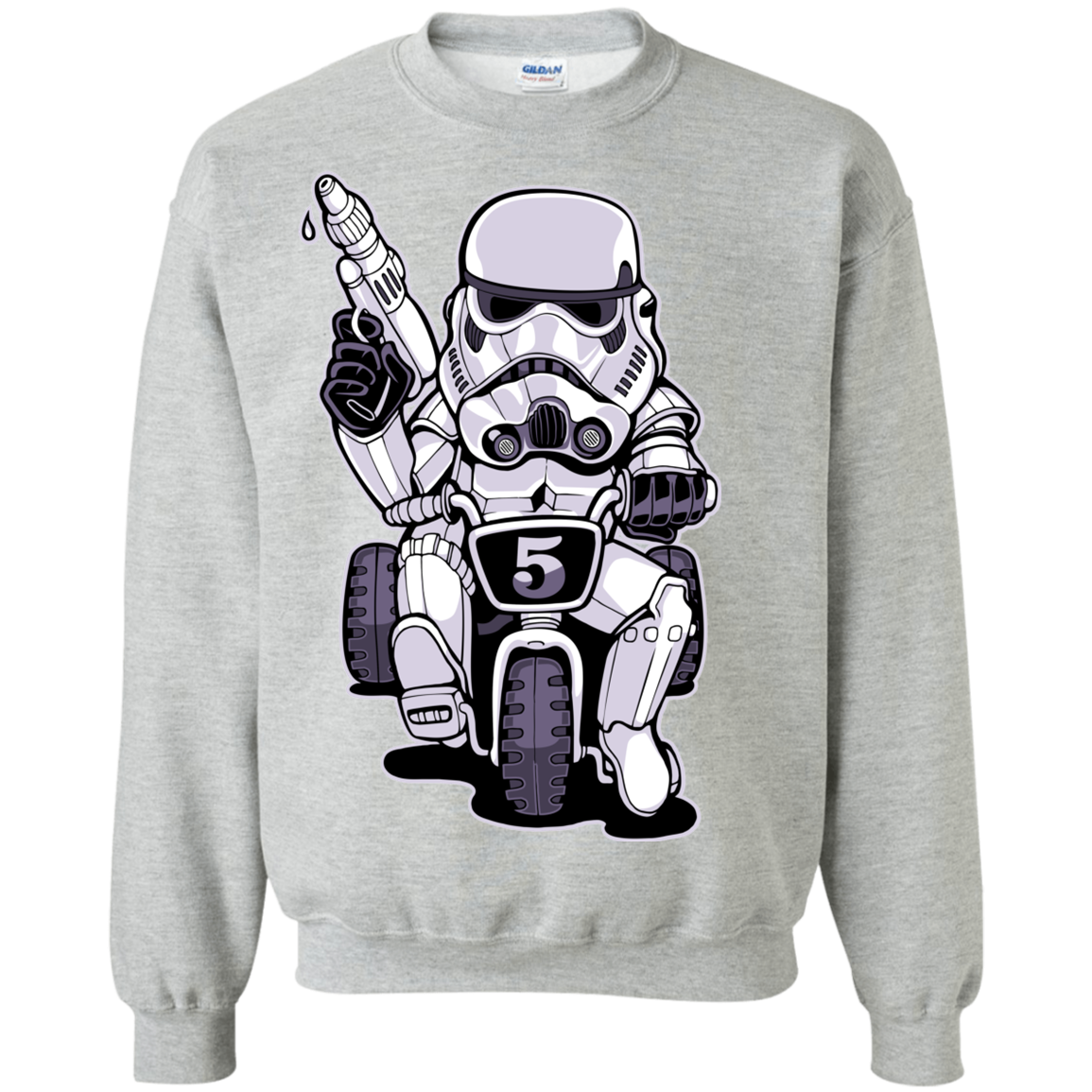 "TOOPER ON A BIKE" Crewneck Pullover Sweatshirt  8 oz.