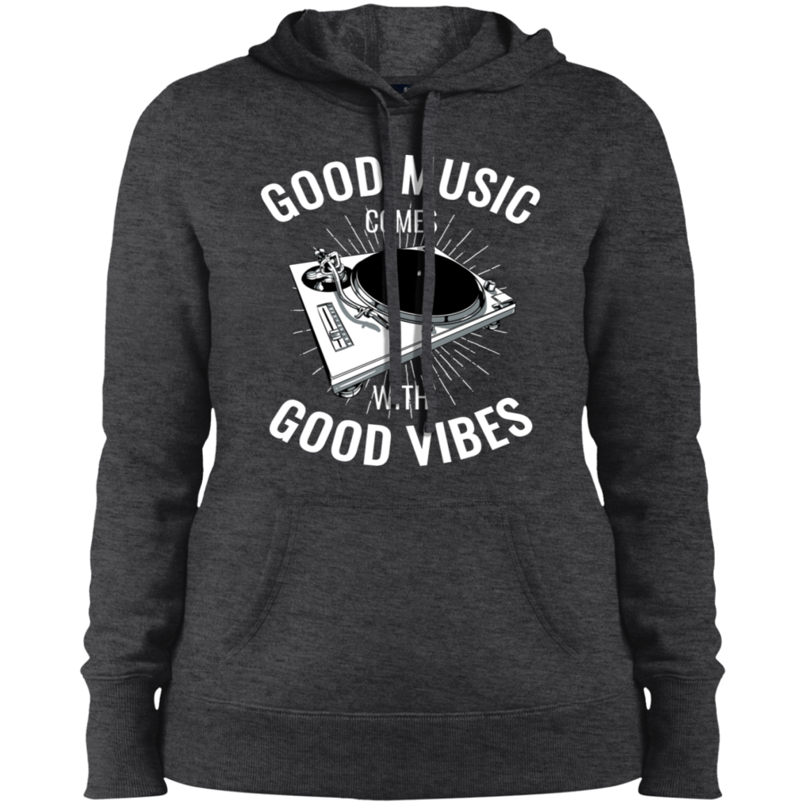 "GOOD VIBES" Ladies' Pullover Hooded Sweatshirt