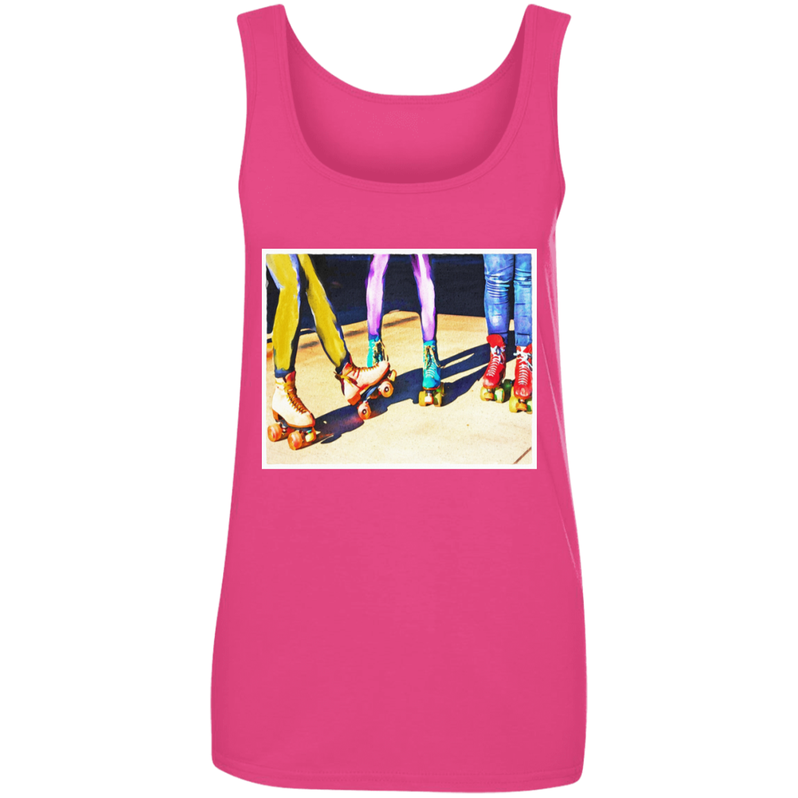 "ROLLER BOODIE" Ladies' 100% Ringspun Cotton Tank Top