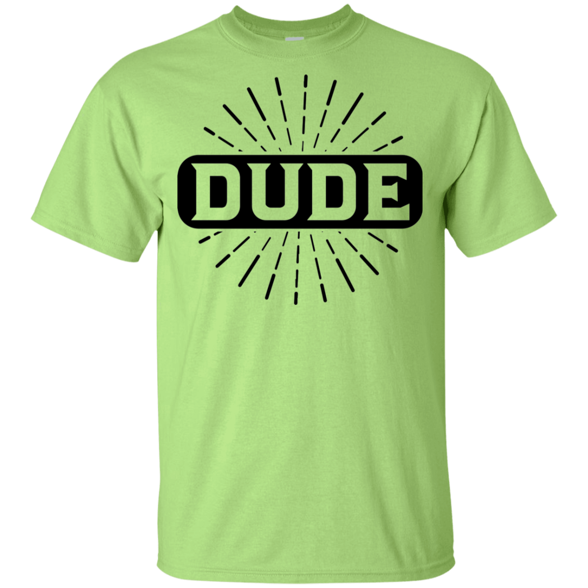 "DUDE" Youth Ultra Cotton T-Shirt in black print