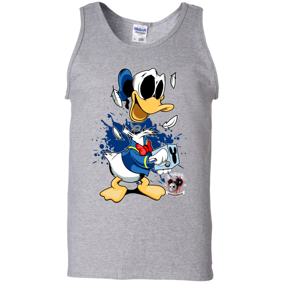 "DONALD IN A BOX" 100% Cotton Tank Top