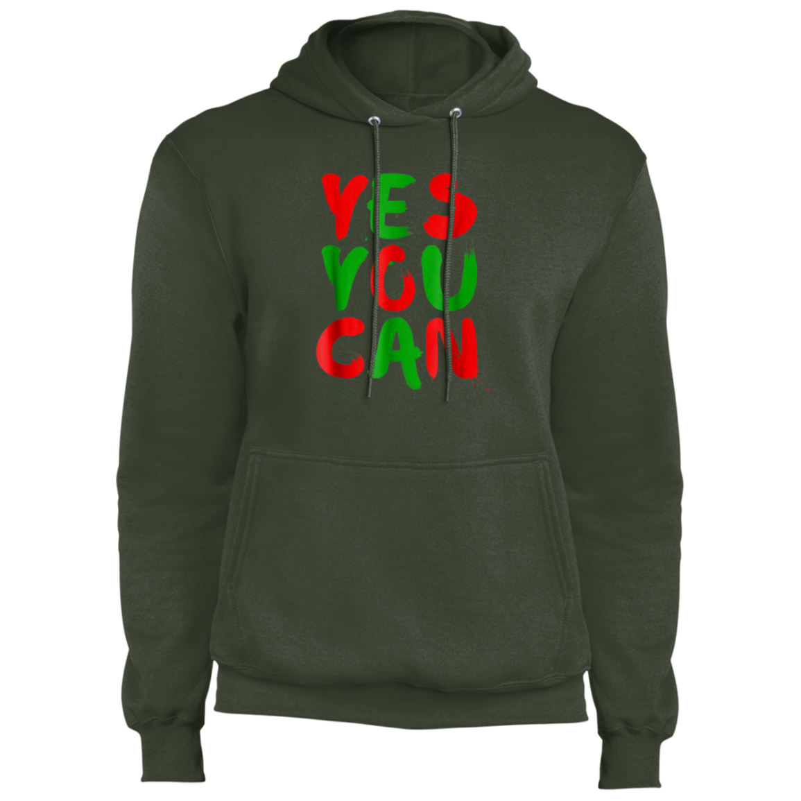 "YES YOU CAN" Core Fleece Pullover Hoodie