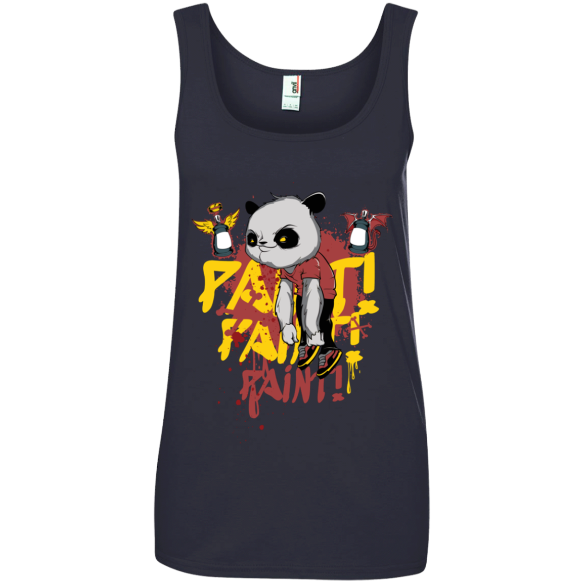 "PAINT PAINT PAINT" Ladies' 100% Ringspun Cotton Tank Top