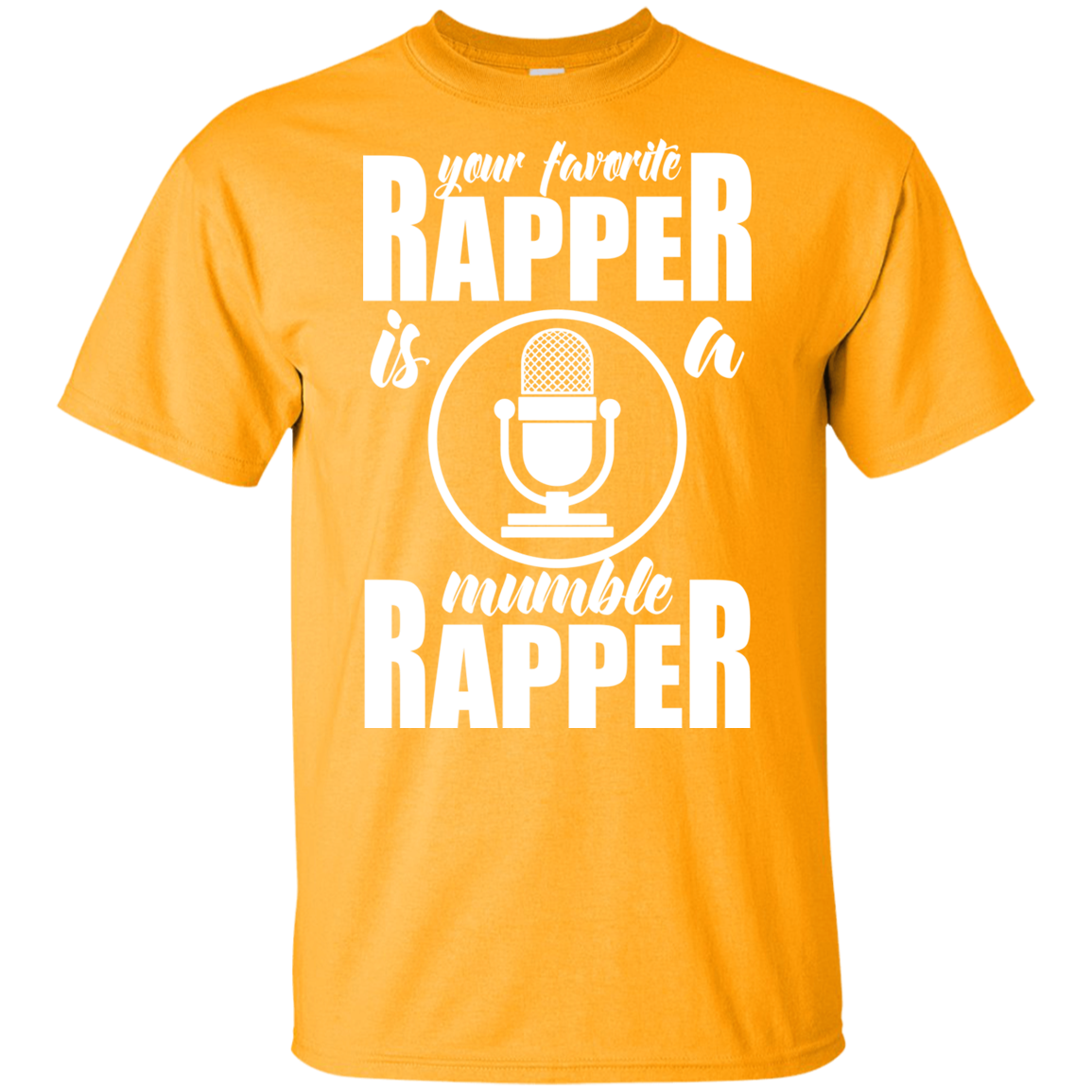 "YOUR FAVORITE RAPPER" Youth Ultra Cotton T-Shirt in white print