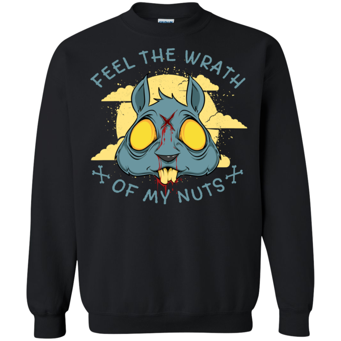 "FEEL THE WRATH" Crewneck Pullover Sweatshirt  8 oz.