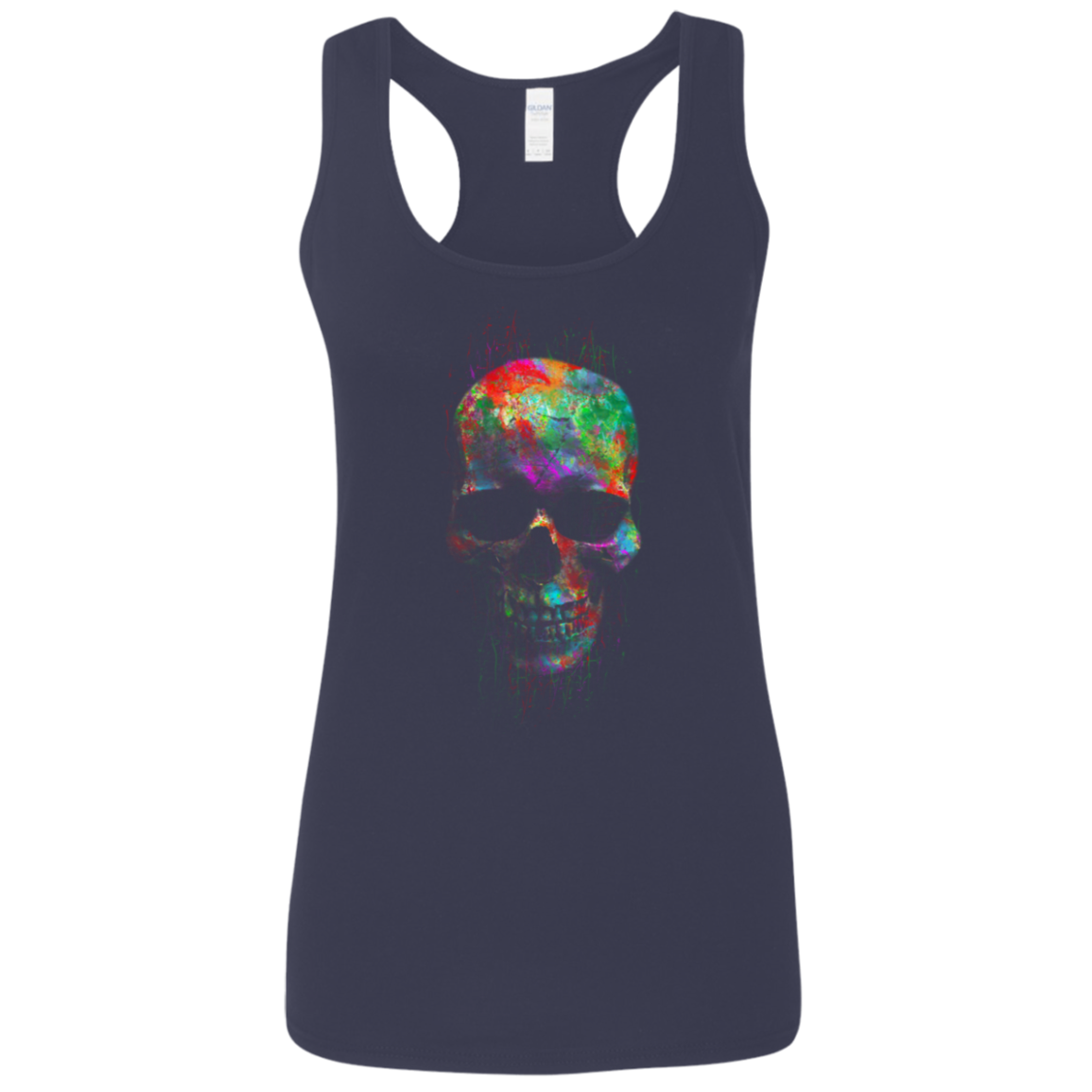 "RADIANT SKULL" Ladies' Softstyle Racerback Tank