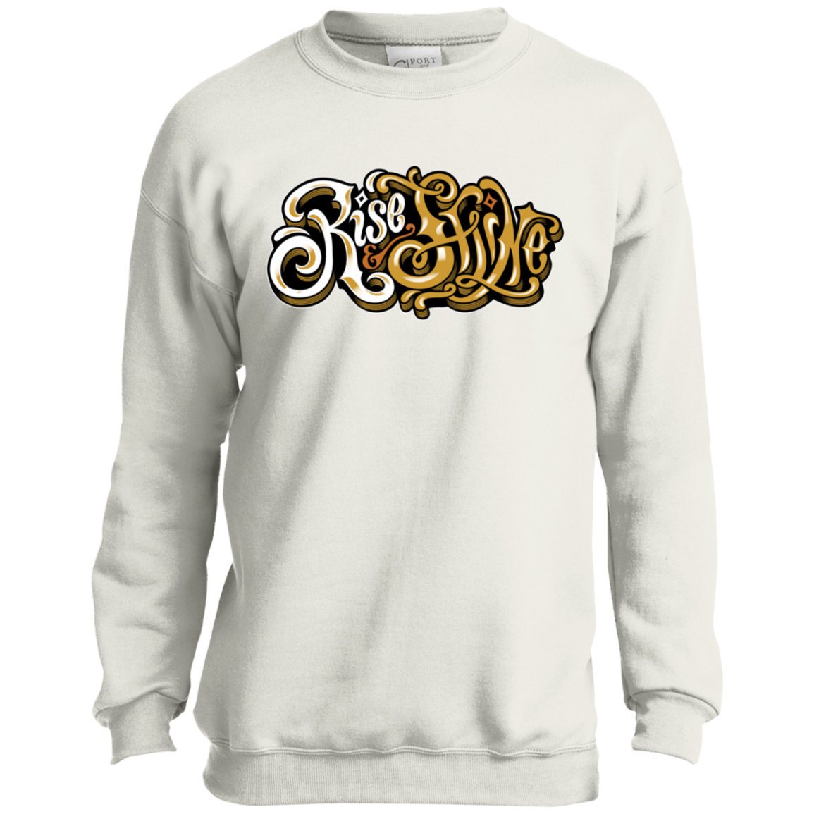 "RISE AND SHINE" Youth Crewneck Sweatshirt