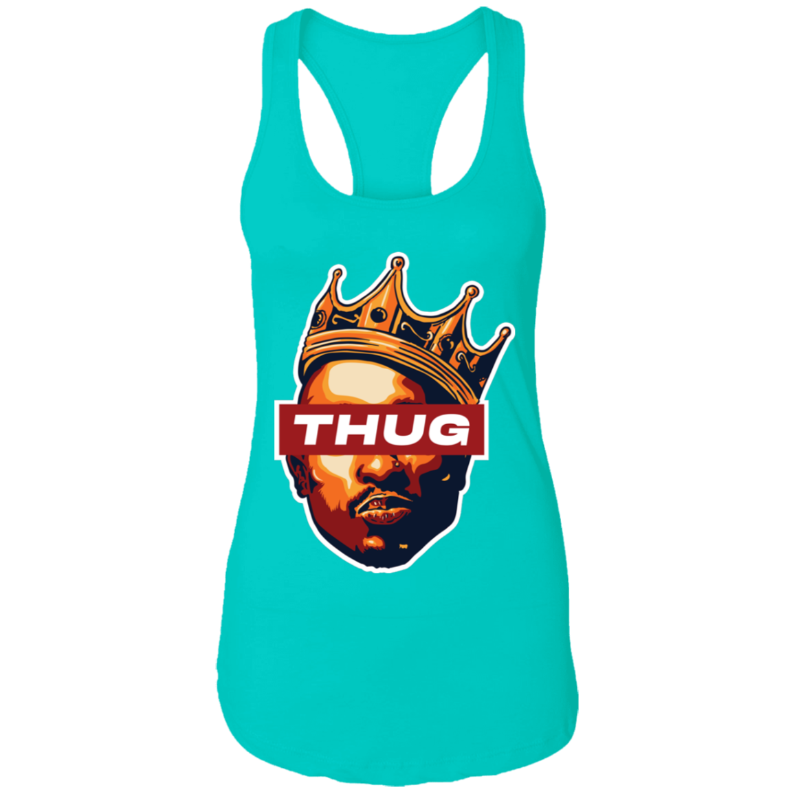 "THUG" Ladies Ideal Racerback Tank