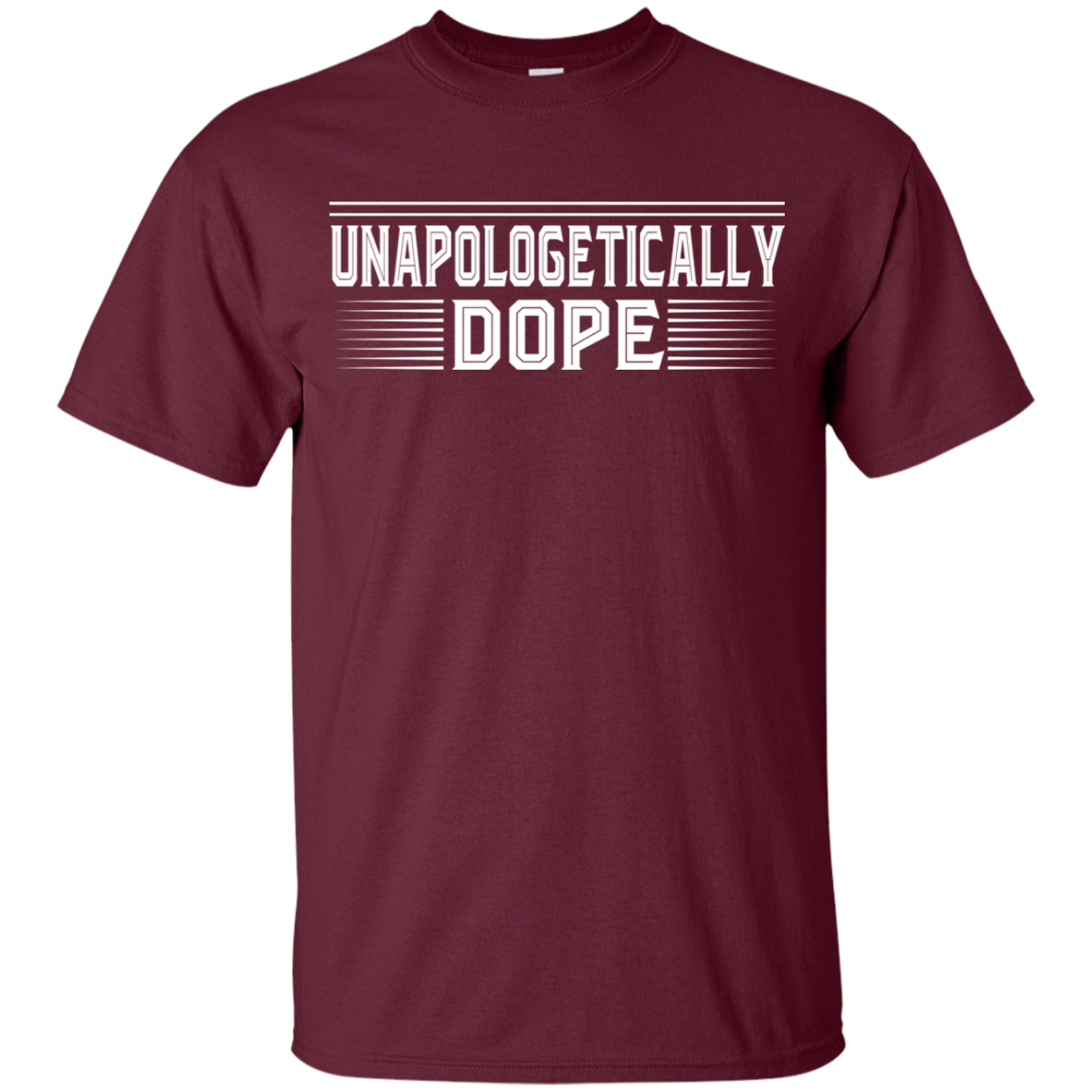 "UNAPOLOGETICALLY DOPE" Youth Ultra Cotton T-Shirt in white print