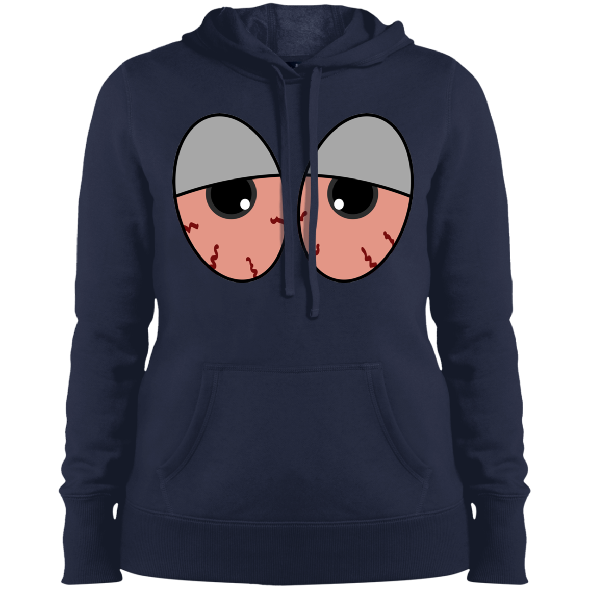 "RED EYES" Ladies' Pullover Hooded Sweatshirt