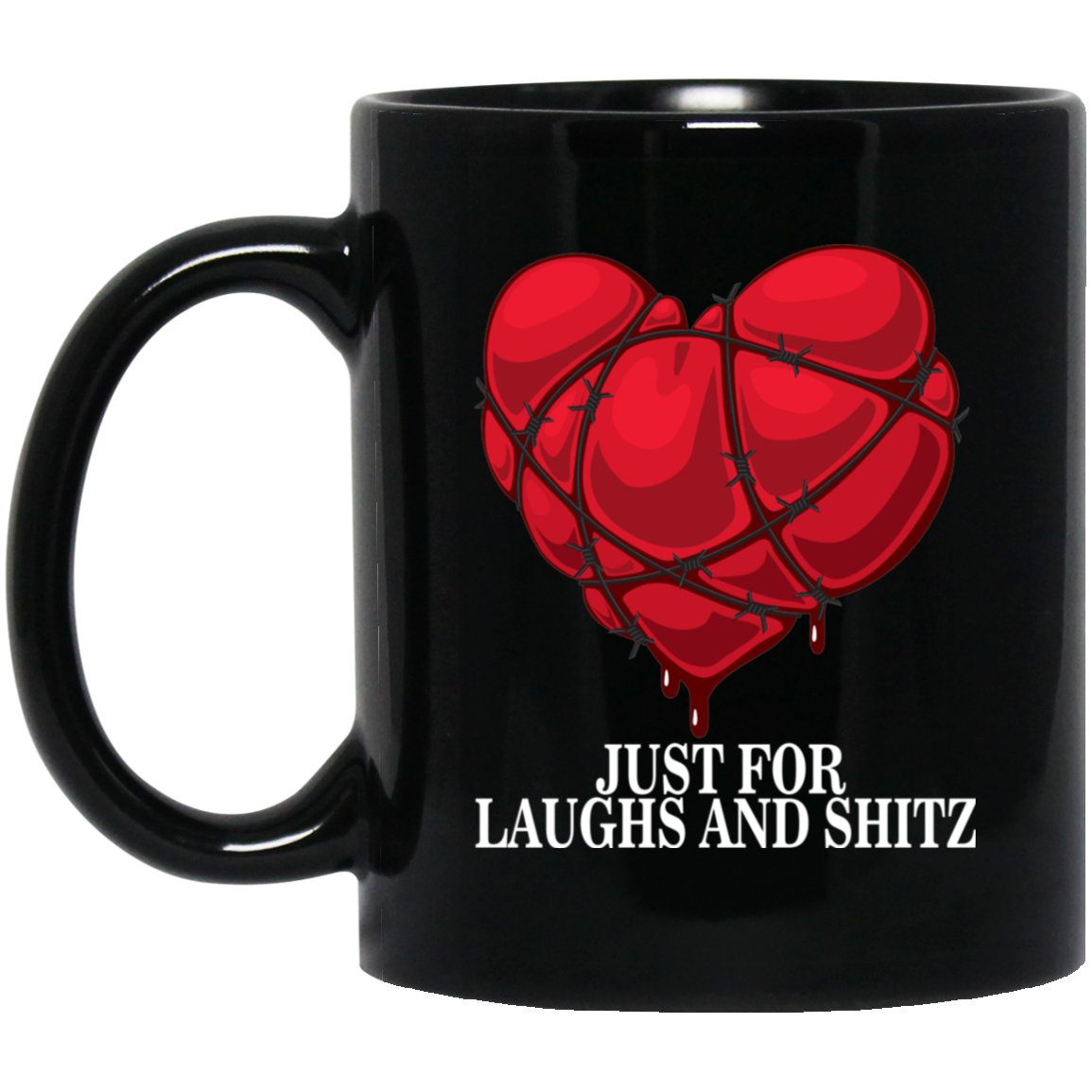 "MY BLOODY HEART" 11 oz. Black Mug