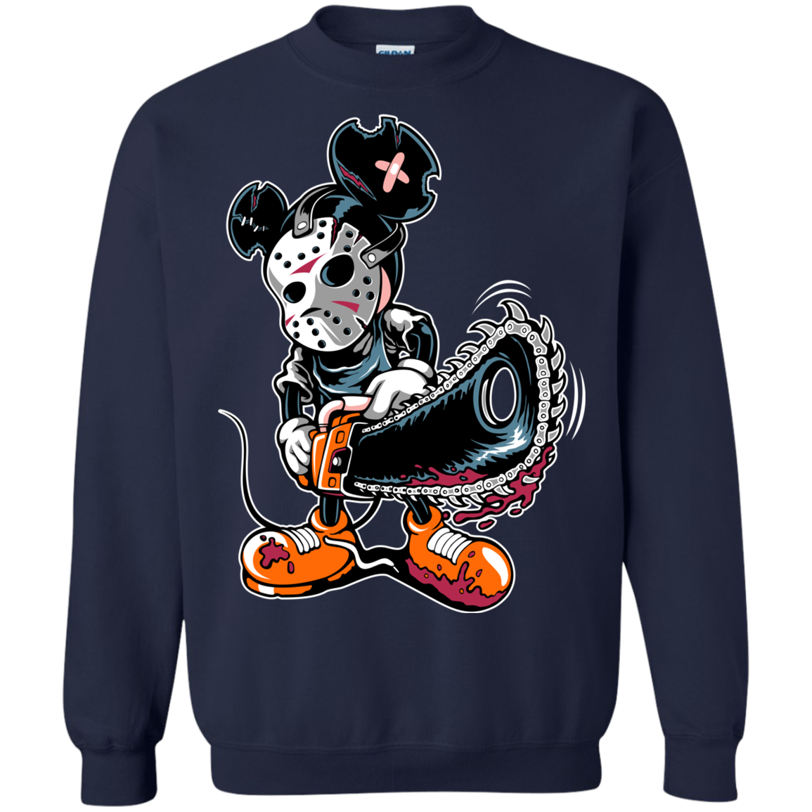 "MICKY PSYCHO" Crewneck Pullover Sweatshirt  8 oz.