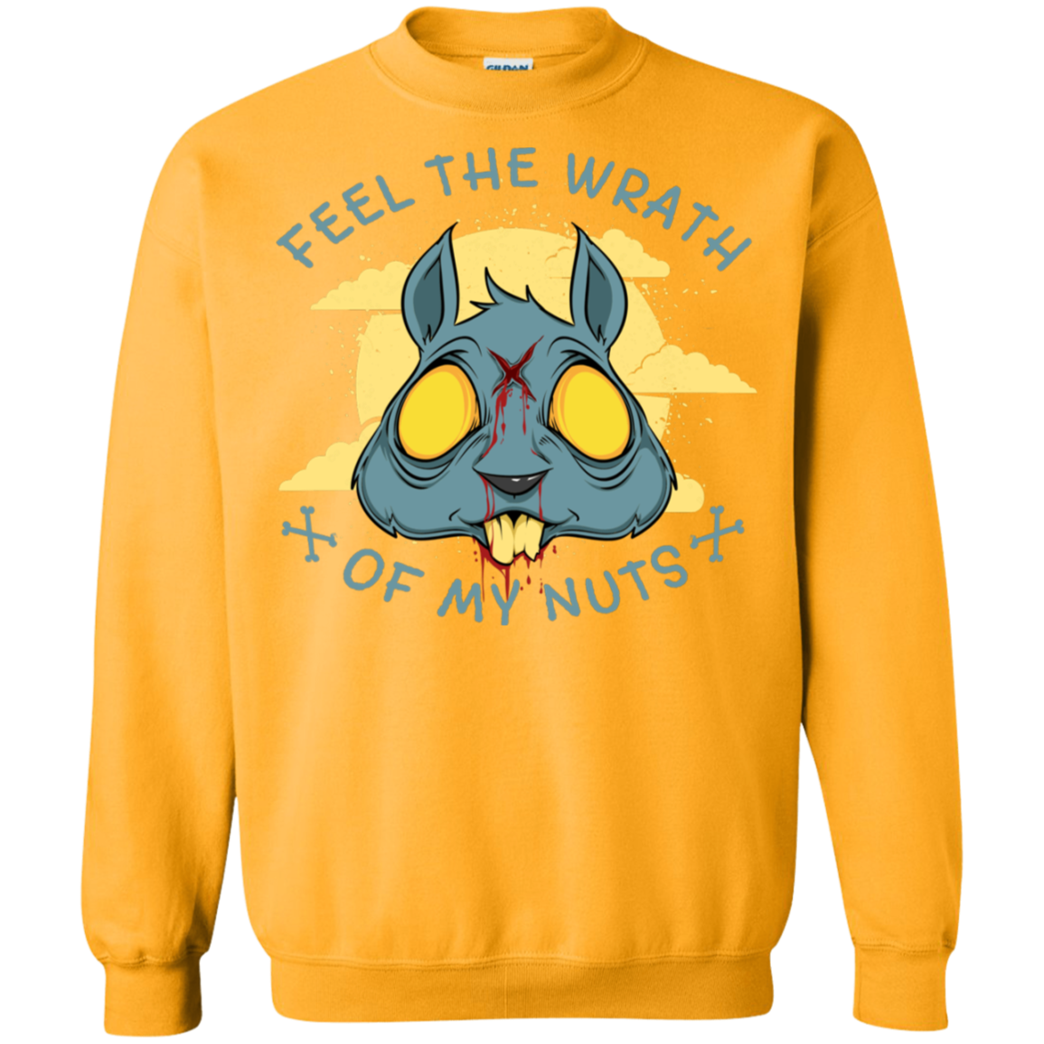 "FEEL THE WRATH" Crewneck Pullover Sweatshirt  8 oz.