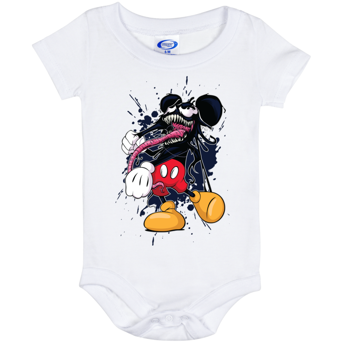 "VENOM MOUSE" Baby Onesie 6 Month