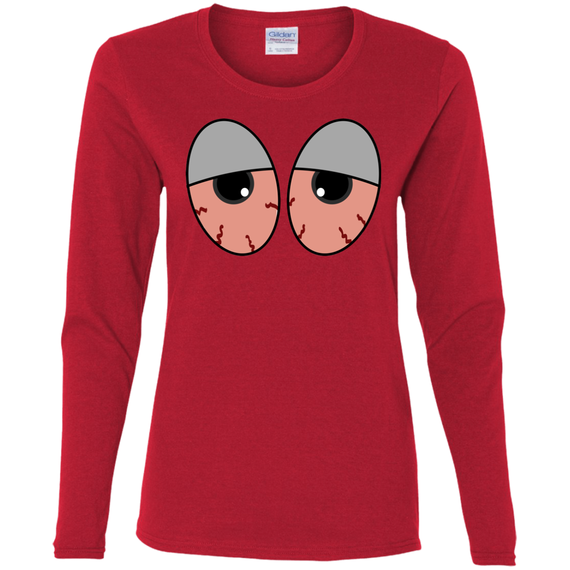 "RED EYES" Ladies' Cotton LS T-Shirt