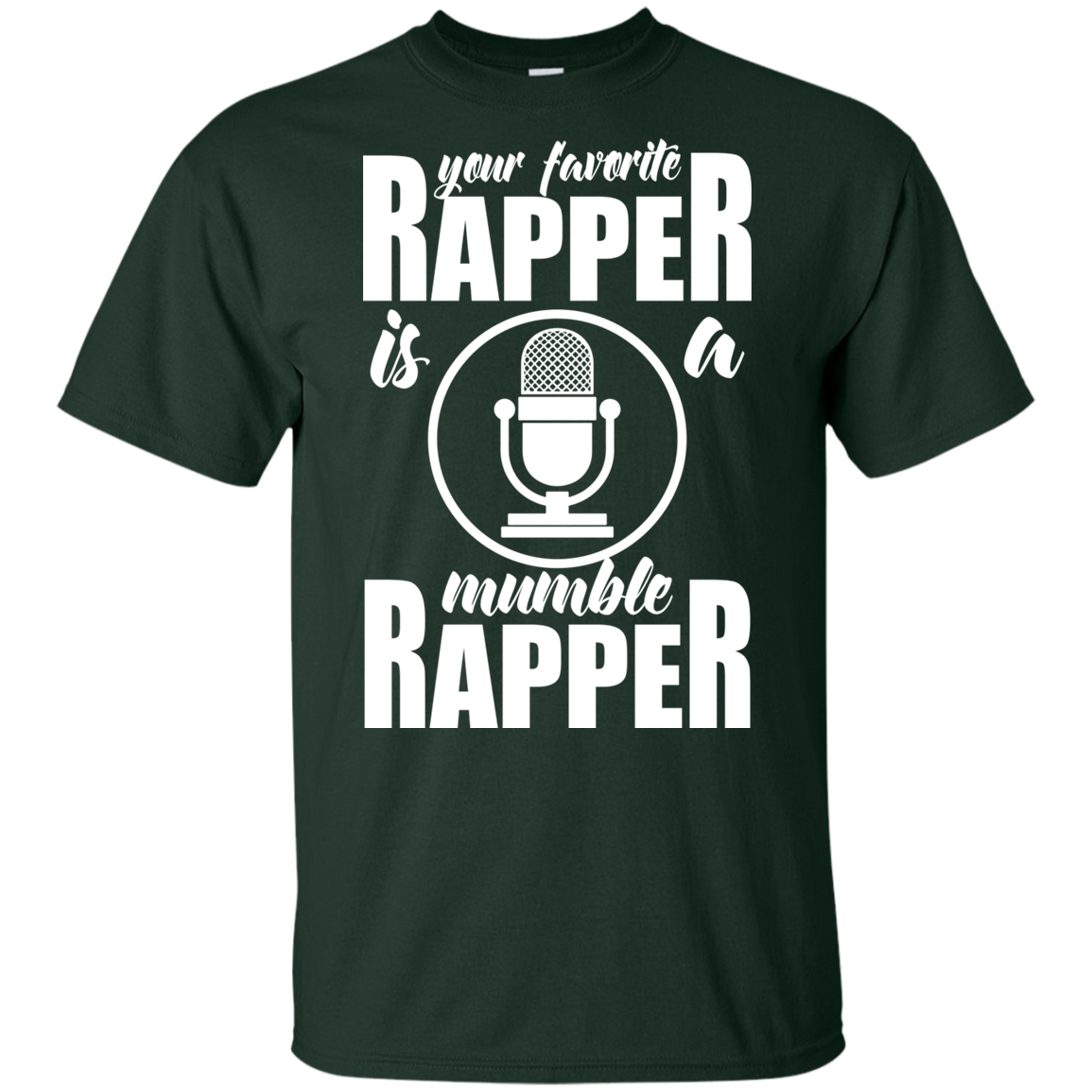 "YOUR FAVORITE RAPPER" Youth Ultra Cotton T-Shirt in white print