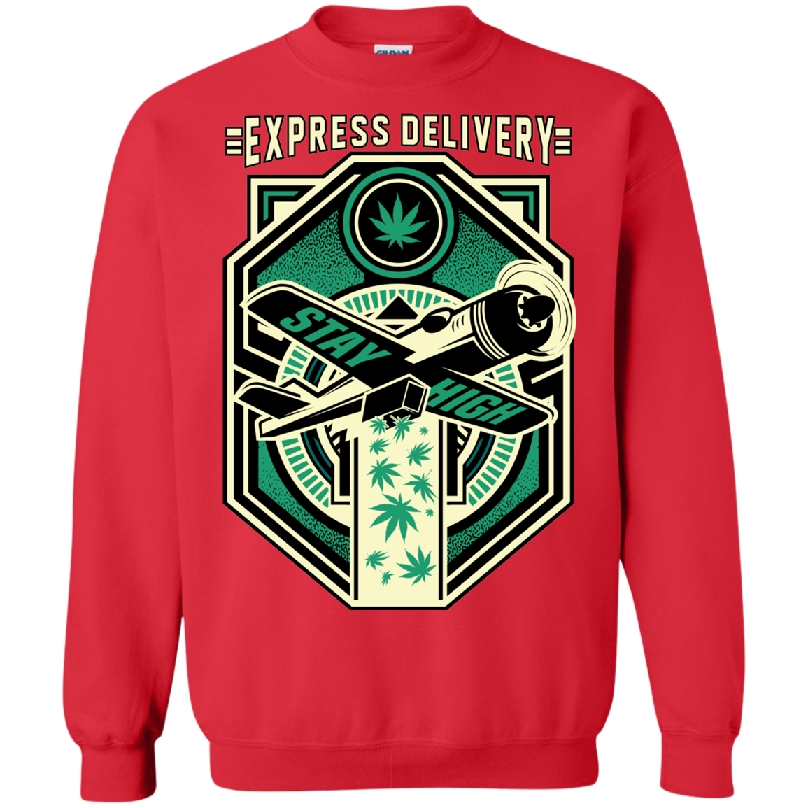 "EXPRESS DELIVERY" Crewneck Pullover Sweatshirt  8 oz.