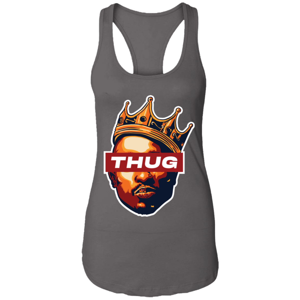 "THUG" Ladies Ideal Racerback Tank