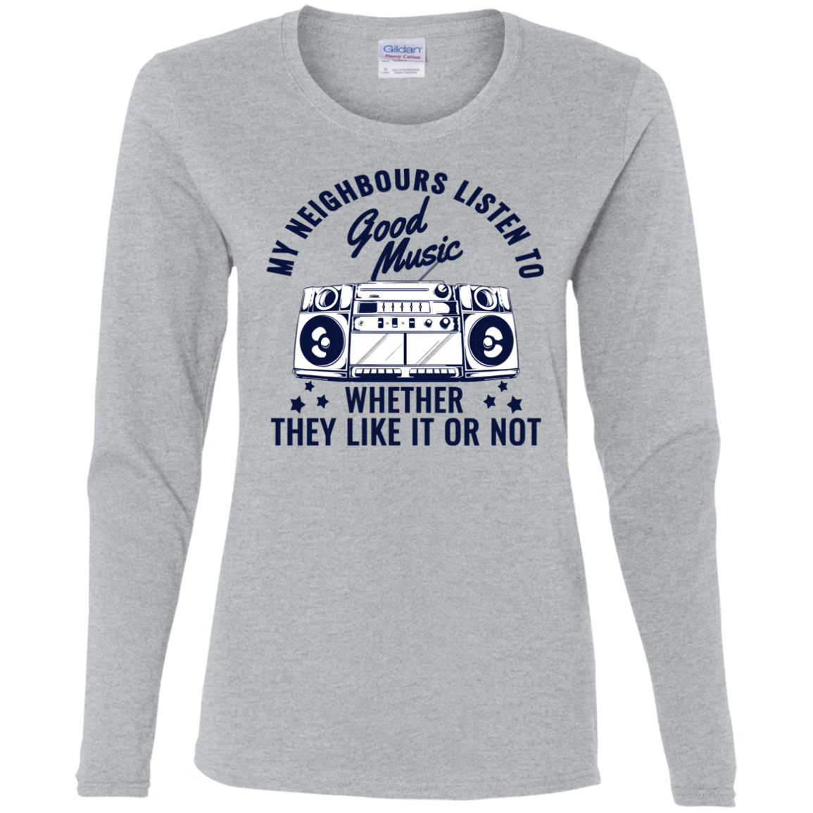 "THEY LIKE IT OR NOT" Ladies' Cotton LS T-Shirt