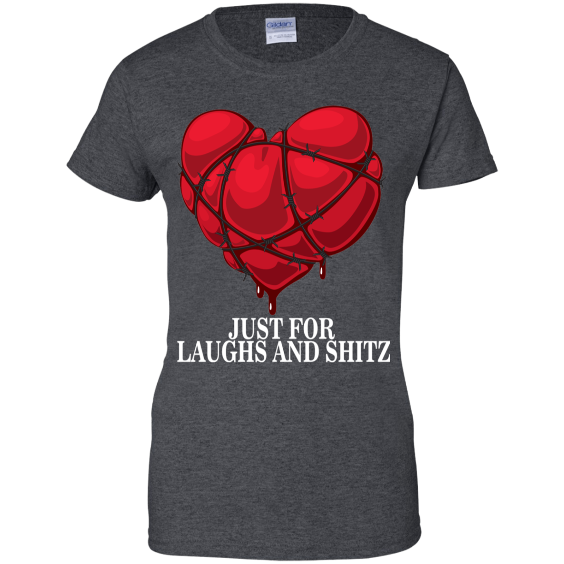 "MY BLOODY HEART Ladies' 100% Cotton T-Shirt