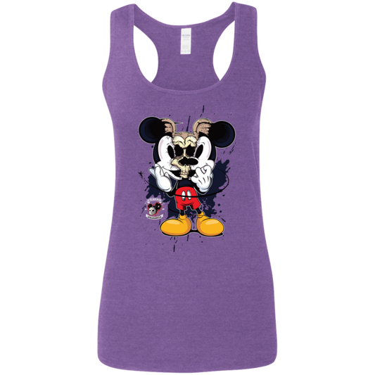 "SKULL MICKEY" Ladies' Softstyle Racerback Tank