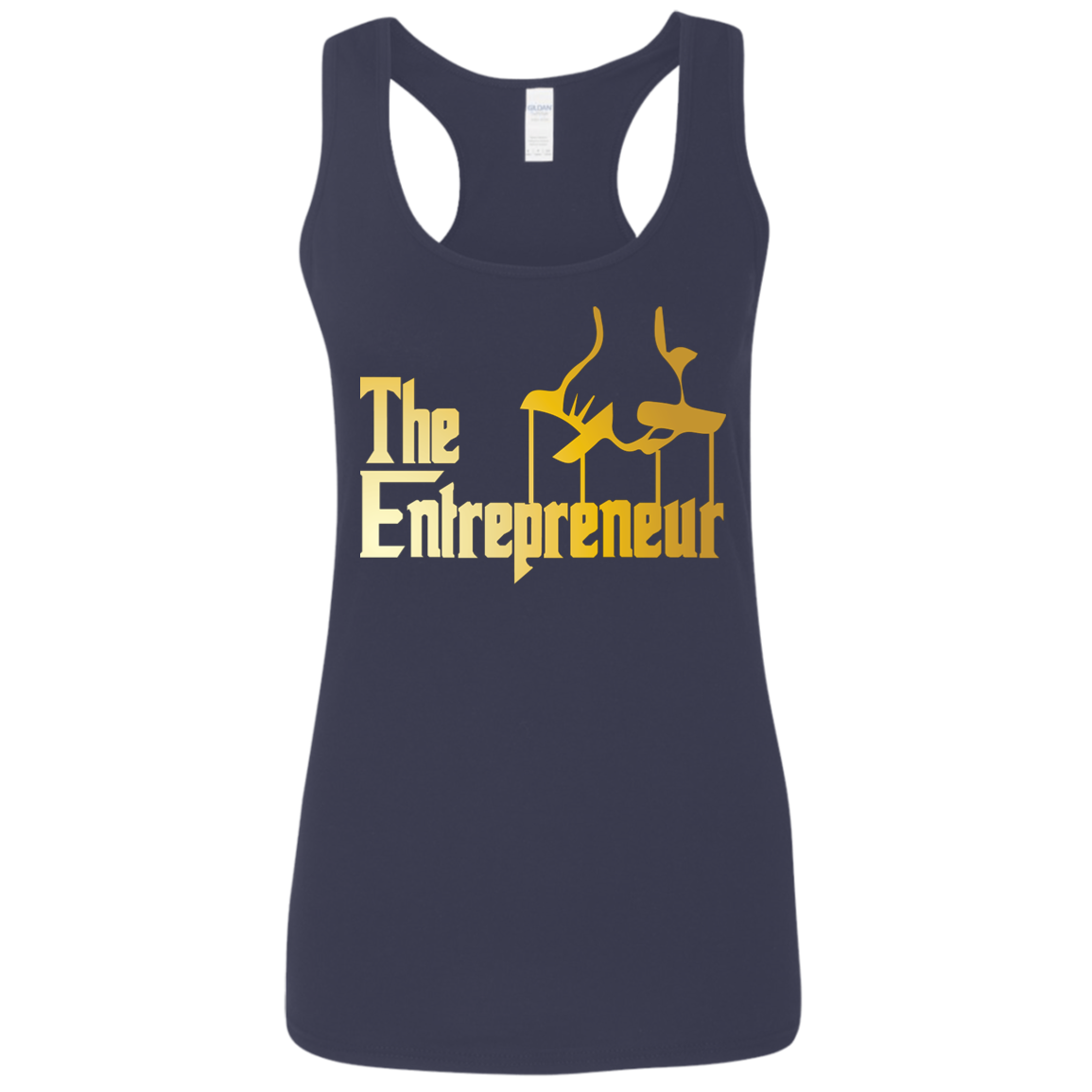 "HANDS OF AN ENTREPRENEUR Ladies' Softstyle Racerback Tank